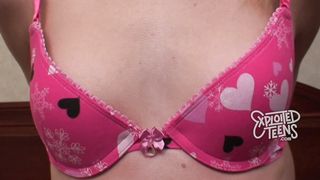 This blond teen newbie has a very pink pussy