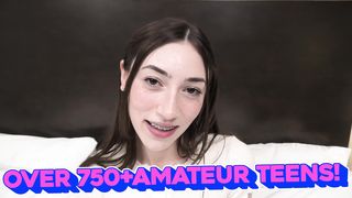 Hairy teen amateur with nice tits