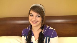 Teen with BIG tits gets fucked